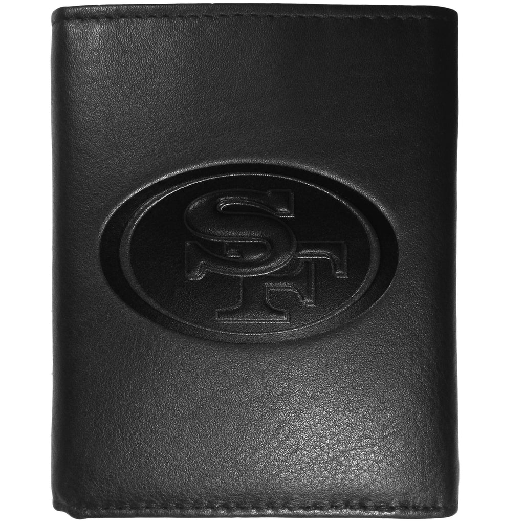 San Francisco 49ers Embossed Leather Trifold Wallet