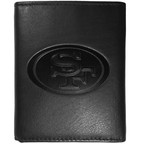 San Francisco 49ers Embossed Leather Trifold Wallet