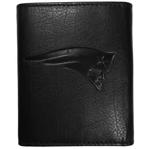 New England Patriots Embossed Leather Trifold Wallet