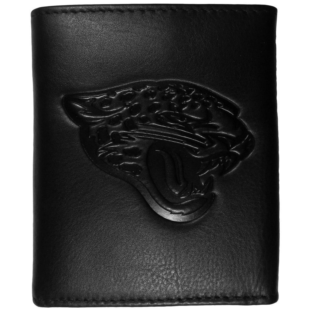 Jacksonville Jaguars Embossed Leather Trifold Wallet