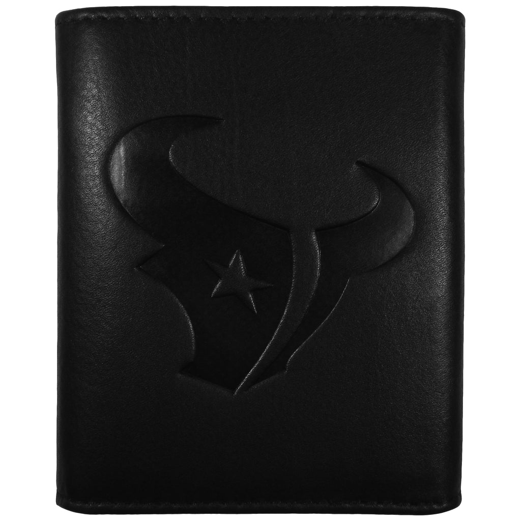 Houston Texans Embossed Leather Trifold Wallet