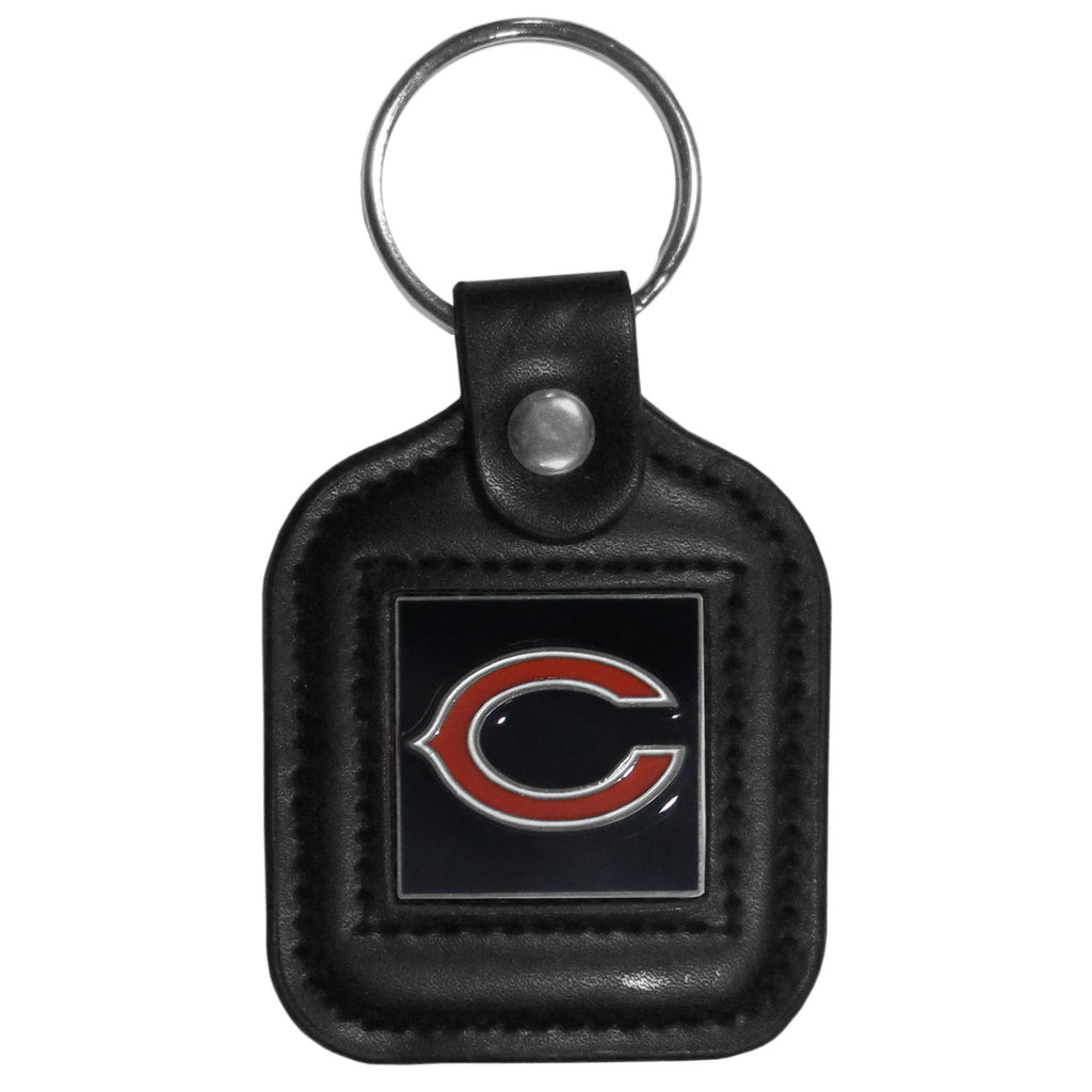 Leather Key Ring Chicago Bears
