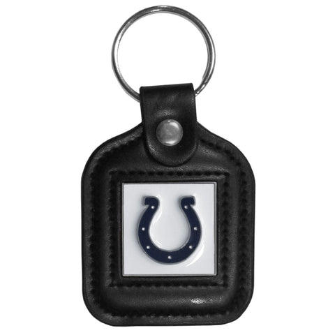 Indianapolis Colts Square Leather Key Chain