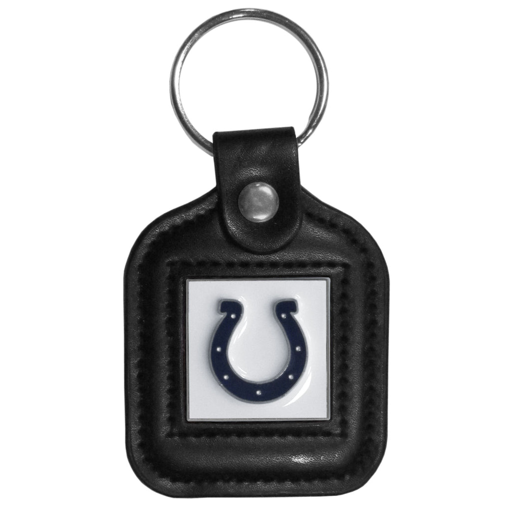 Indianapolis Colts   Square Leatherette Key Chain 