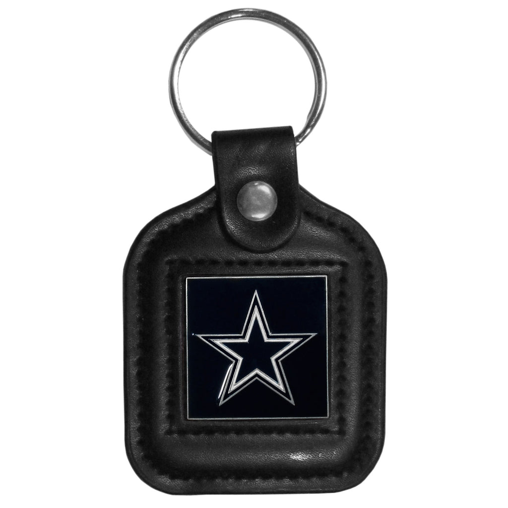 Dallas Cowboys Square Leather Key Chain