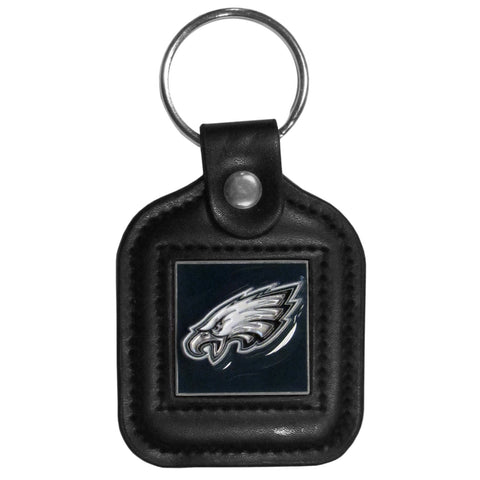 Philadelphia Eagles Square Leather Key Chain