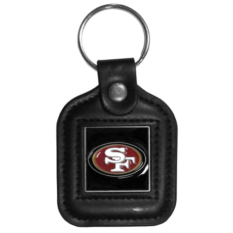 San Francisco 49ers Square Leather Key Chain