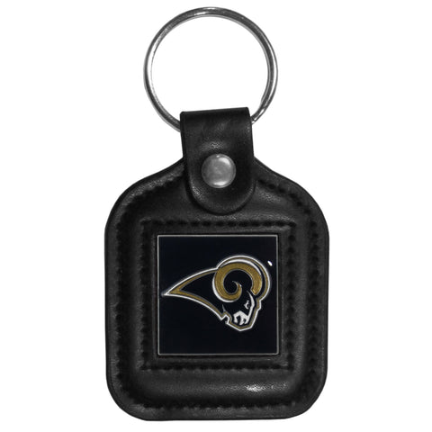 Los Angeles Rams   Square Leatherette Key Chain 
