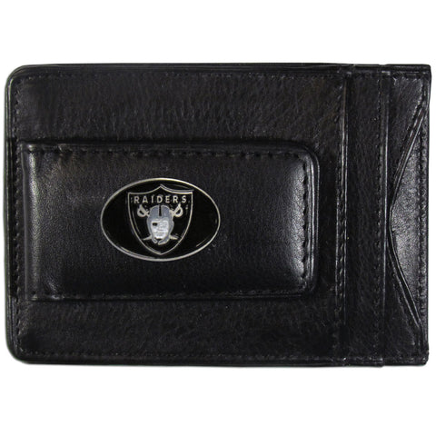 Oakland Raiders Leather Cash & Cardholder