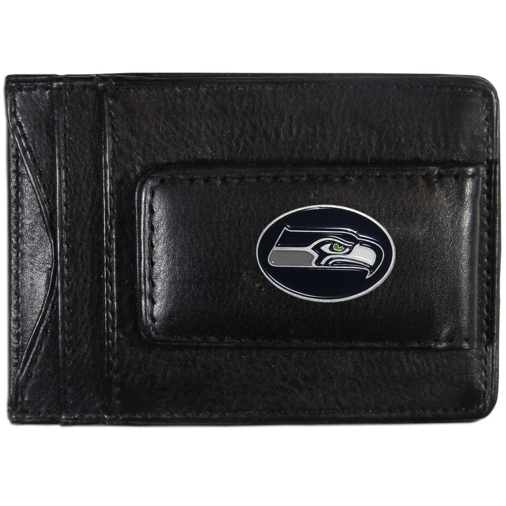 Seattle Seahawks Leather Cash & Cardholder