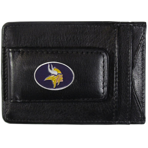 Minnesota Vikings Leather Cash & Cardholder