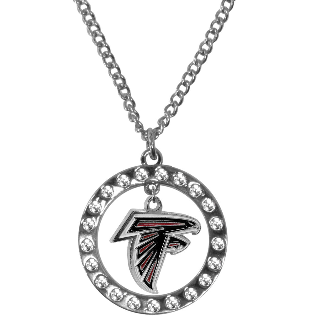 Atlanta Falcons Rhinestone Hoop Necklaces