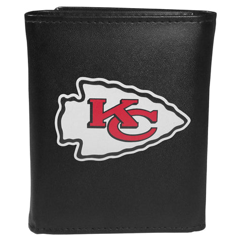 Kansas City Chiefs Leather Trifold Wallet, Large Logo