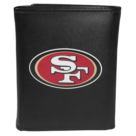 San Francisco 49ers Leather Trifold Wallet, Large Logo
