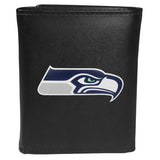 Seattle Seahawks Leather Trifold Wallet