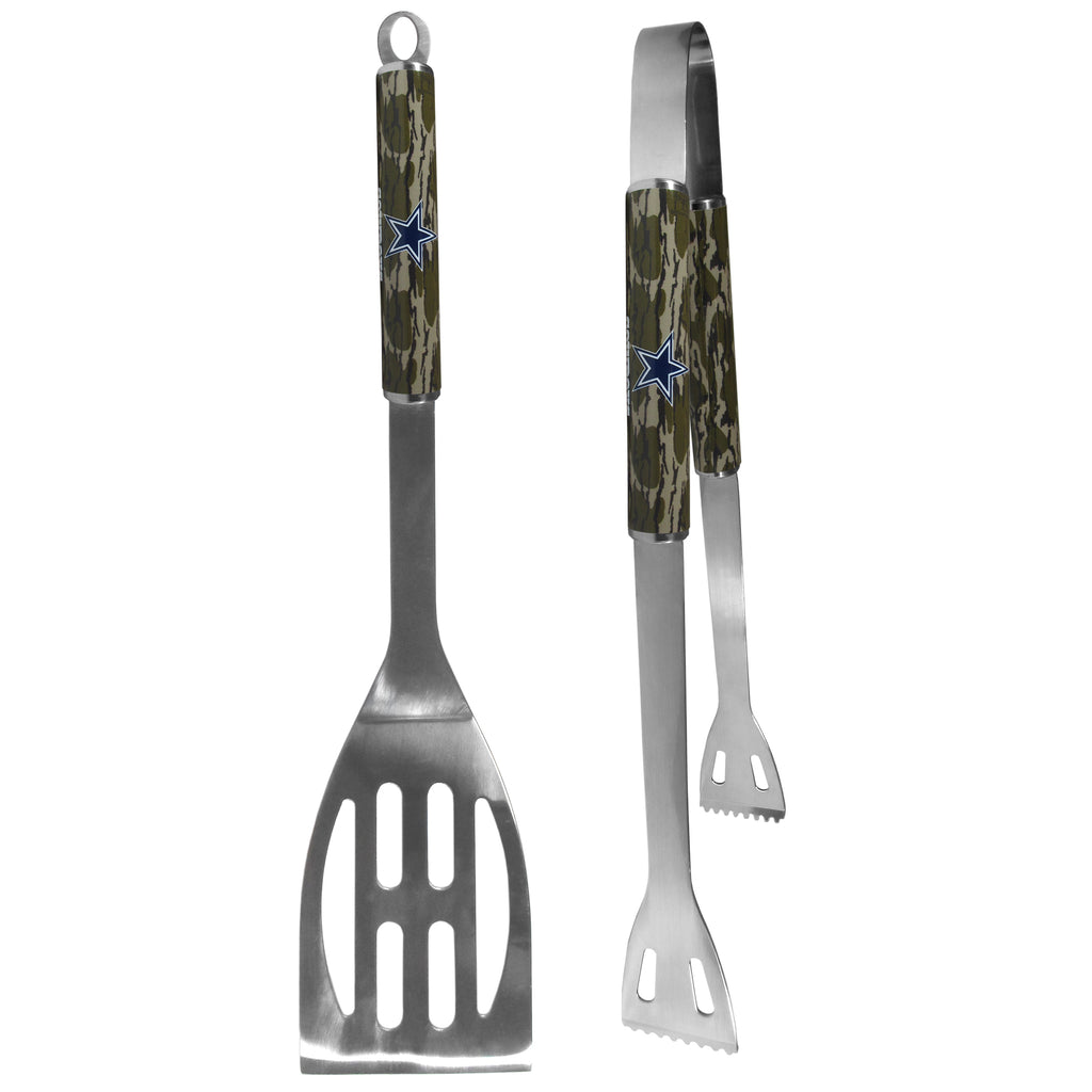 Dallas Cowboys 2 pc BBQ Set w/Mossy Oak Camo