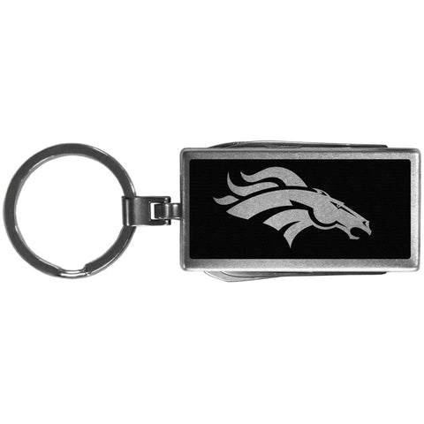 Denver Broncos   Multi tool Key Chain Black 