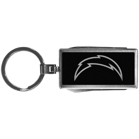 Los Angeles Chargers   Multi tool Key Chain Black 