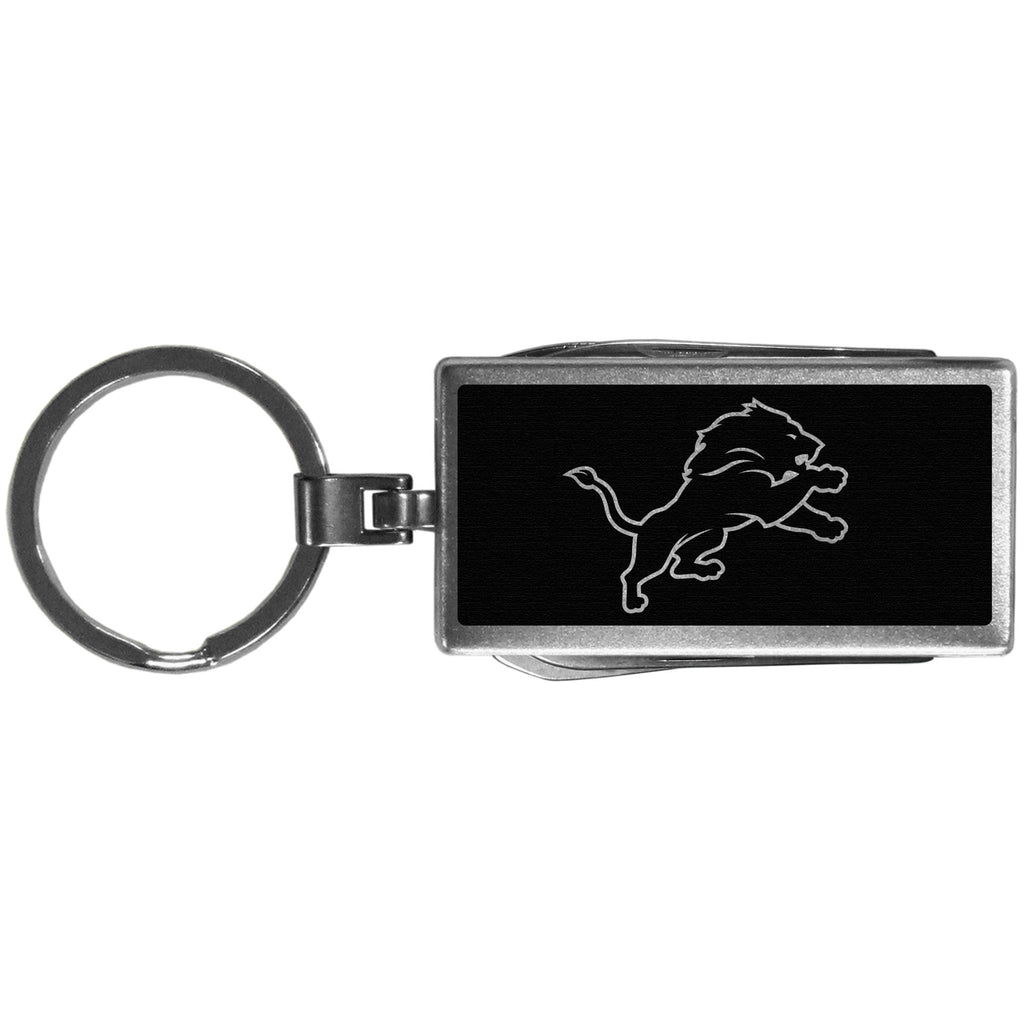 Detroit Lions   Multi tool Key Chain Black 