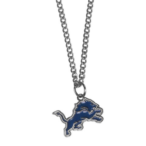 Detroit Lions Chain Necklace - with Small Charm