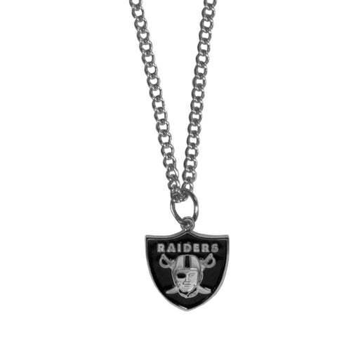 Oakland Raiders   Chain Necklace with Small Charm 