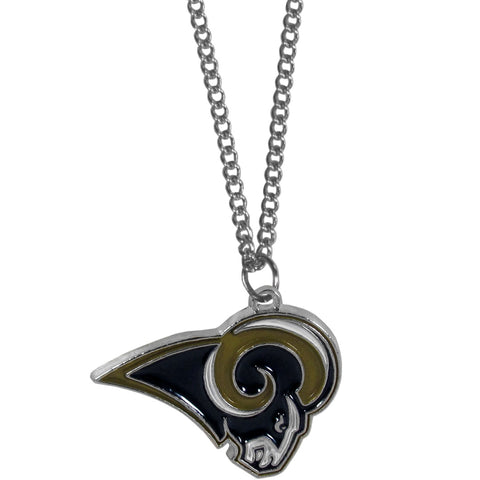Los Angeles Rams   Chain Necklace with Small Charm 