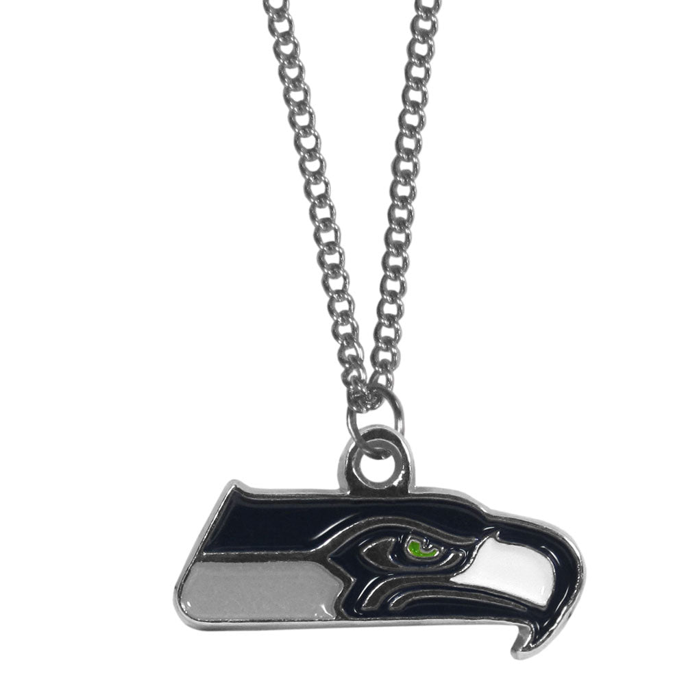 Seattle Seahawks   Chain Necklace with Small Charm 
