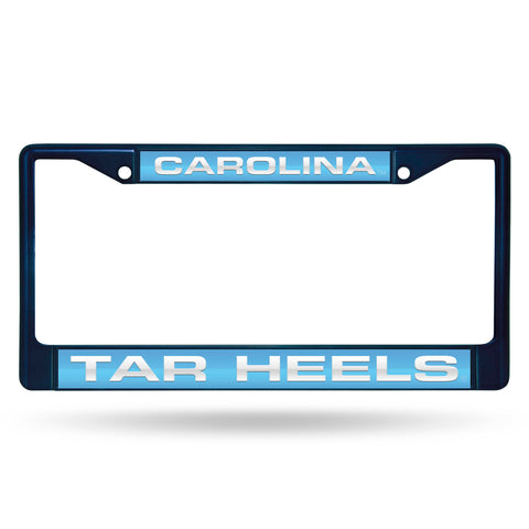 North Carolina Tar Heels Laser Colored Chrome License Frame