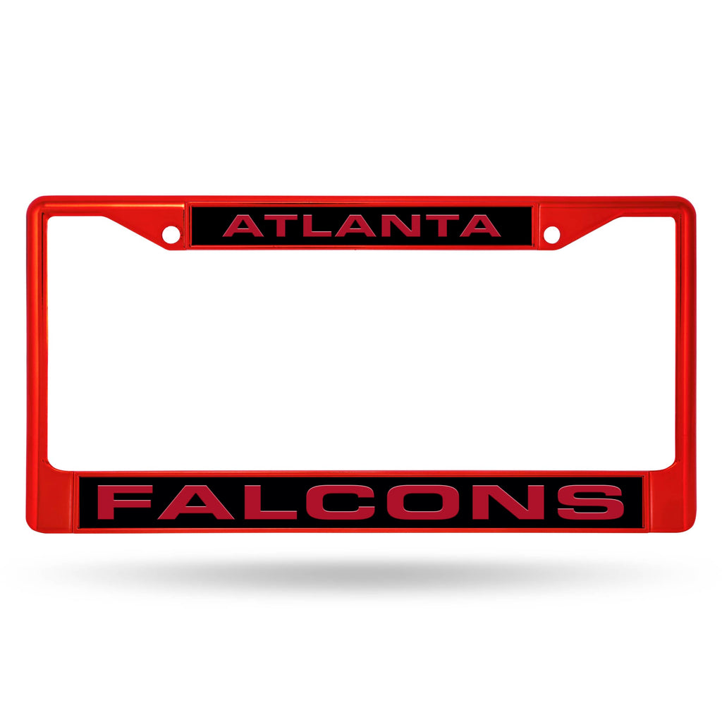 Atlanta Falcons Laser Colored Chrome License Frame