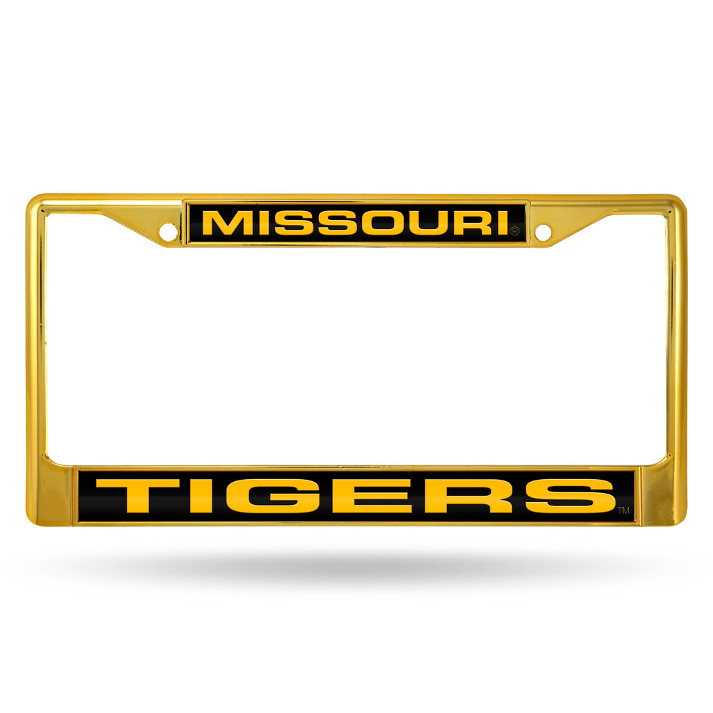 Missouri Tigers Laser Colored Chrome License Frame