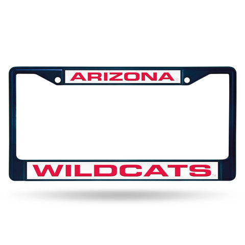 Arizona Wildcats Laser Colored Chrome License Frame