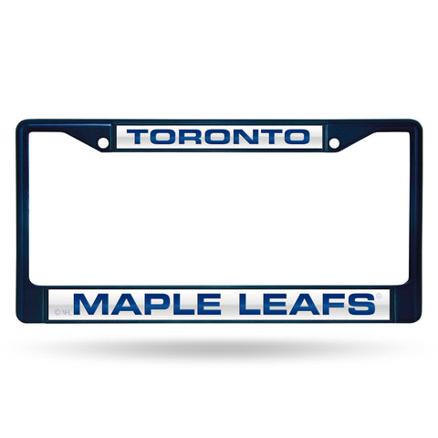 Toronto Maple Leafs Laser Colored Chrome License Frame