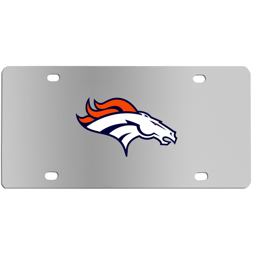 Denver Broncos Steel License Plate - Wall Plaque