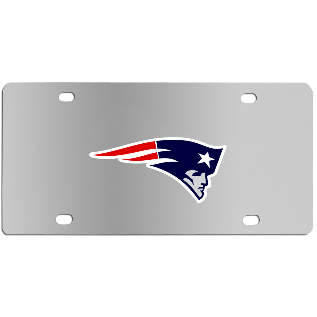 New England Patriots Steel License Plate - Wall Plaque