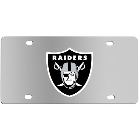 Oakland Raiders Steel License Plate - Wall Plaque