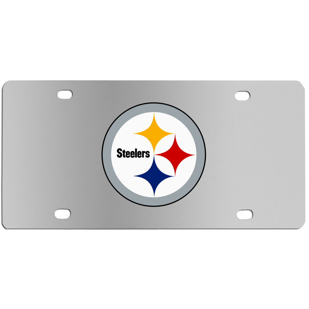 Pittsburgh Steelers Steel License Plate - Wall Plaque