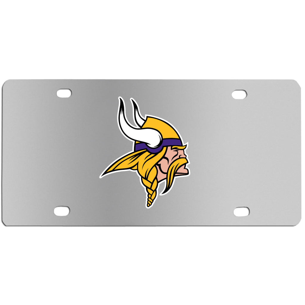 Minnesota Vikings Steel License Plate - Wall Plaque