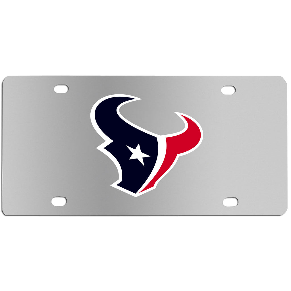 Houston Texans Steel License Plate - Wall Plaque