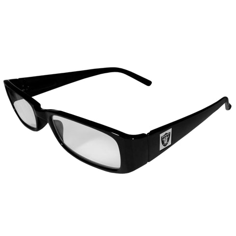 Oakland Raiders   Black Reading Glasses +1.25 