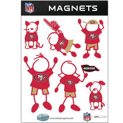 San Francisco 49ers Family Magnet Set