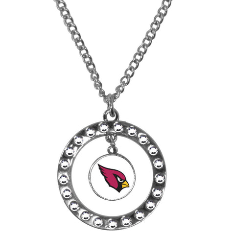 Arizona Cardinals Rhinestone Hoop Necklace