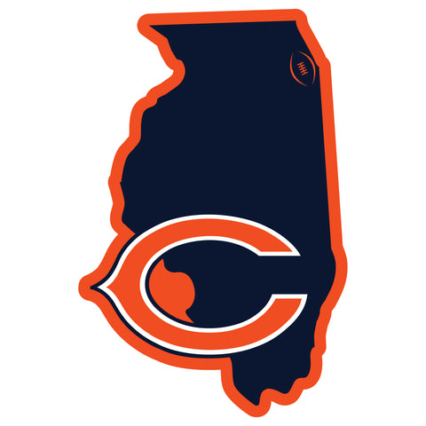 Chicago Bears Home State 11 Inch Magnet