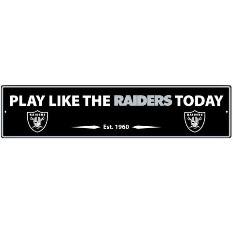 Oakland Raiders Street Sign Wall Plaque