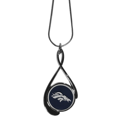 Denver Broncos Tear Drop Necklace