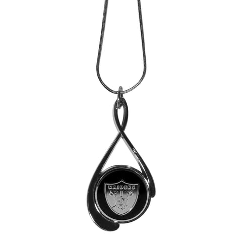 Oakland Raiders Tear Drop Necklace