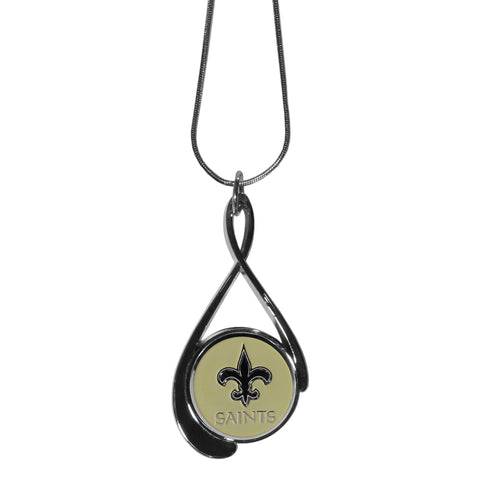 New Orleans Saints Tear Drop Necklace