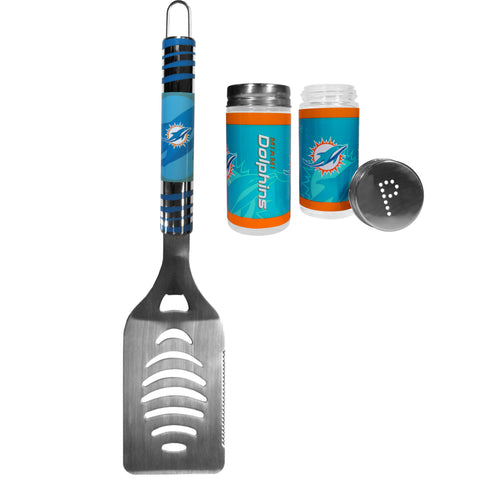 Miami Dolphins   Tailgater Spatula and Salt and Pepper Shakers 