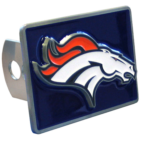 Denver Broncos Hitch Cover Class II and Class III Metal Plugs