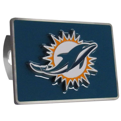 Miami Dolphins Hitch Cover Class II and Class III Metal Plugs