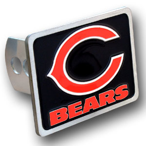 Chicago Bears Hitch Cover Class II and Class III Metal Plugs
